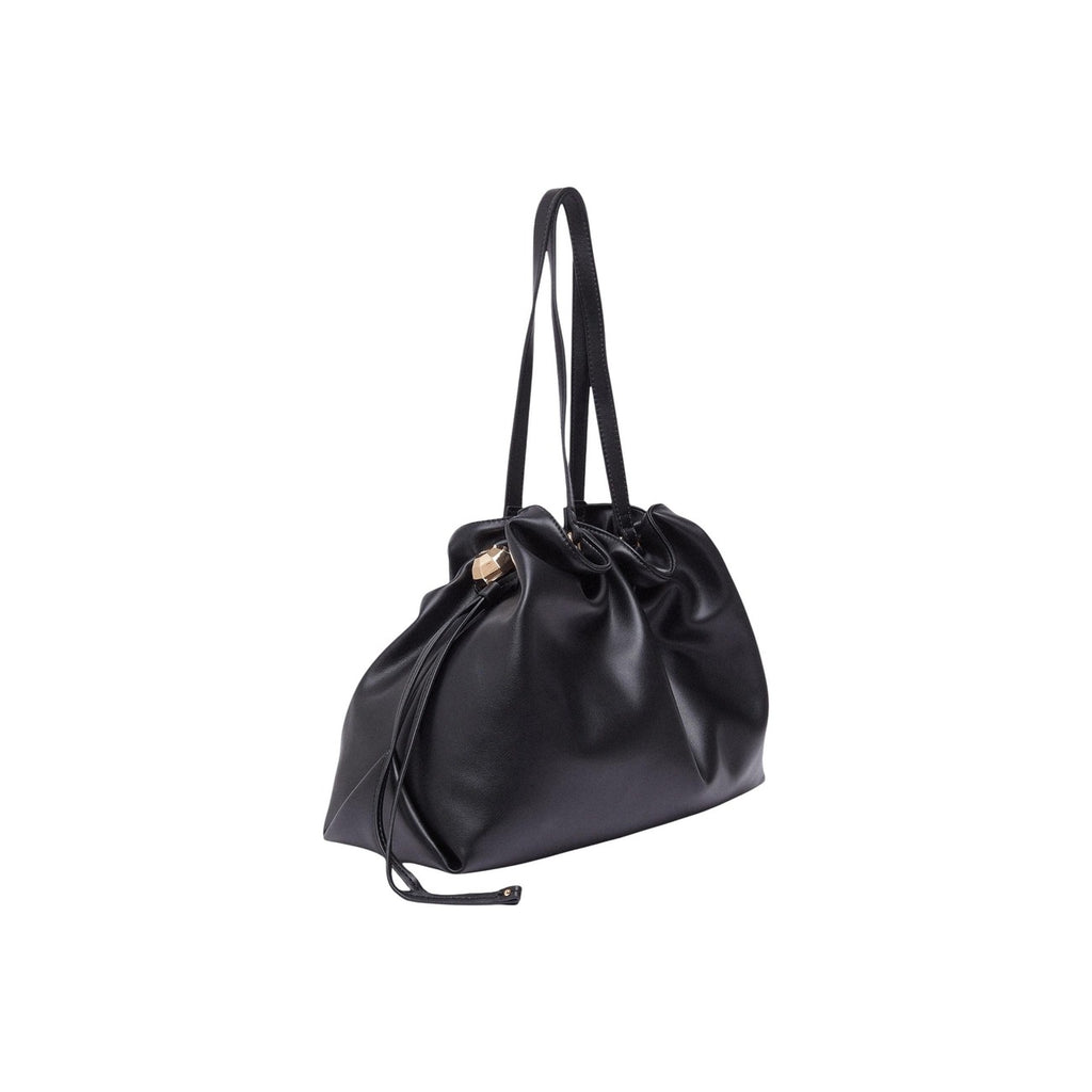 Liu Jo Borsa Donna Nero A Mano Chiusura Lacci 38x29x14