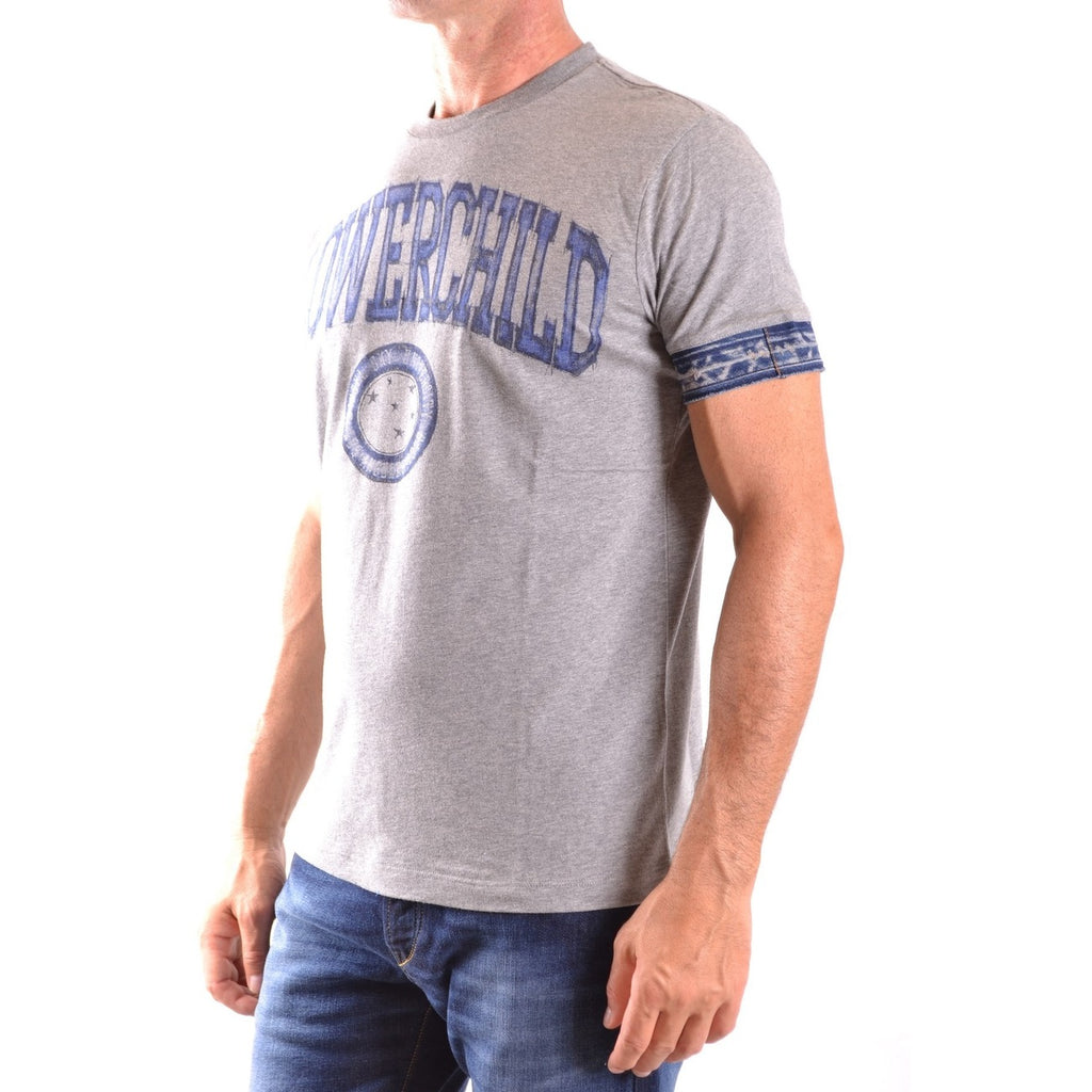 Diesel T Shirt Uomo Grigio Con Stampa 100 Percento Cotone Manica Corta