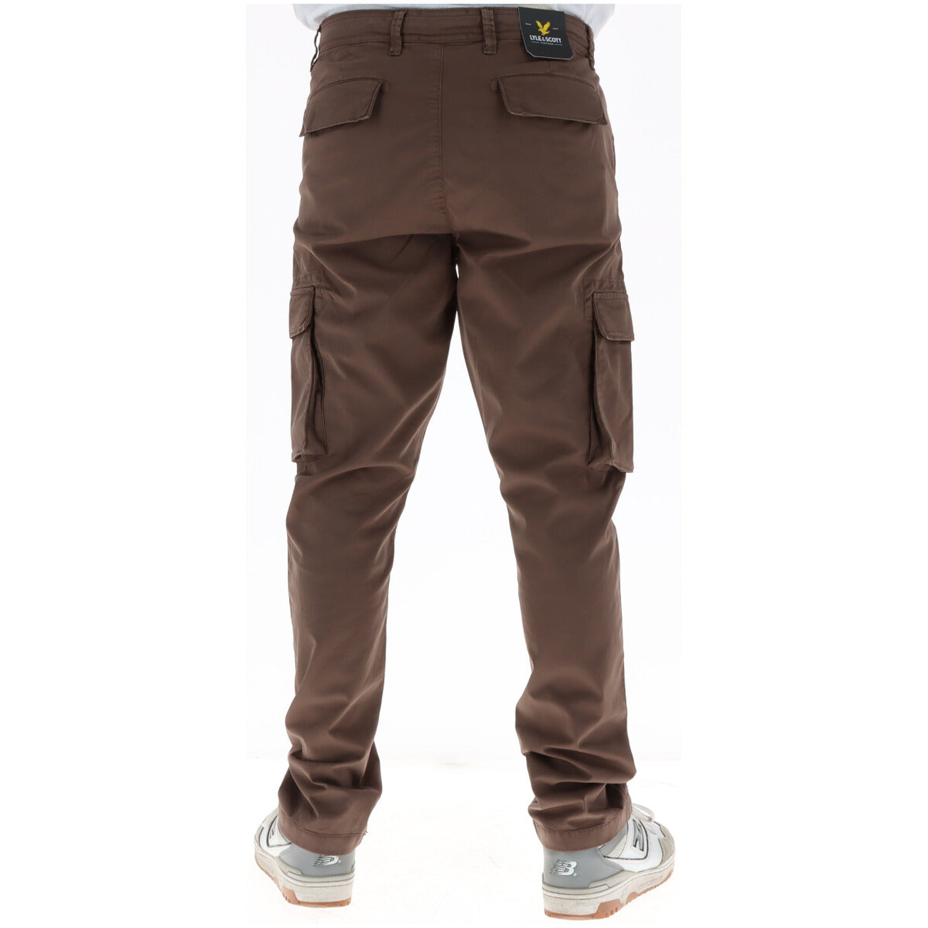 Lyle And Scott Pantaloni Uomo Chino Marrone Cotone Elastan Primavera Estate