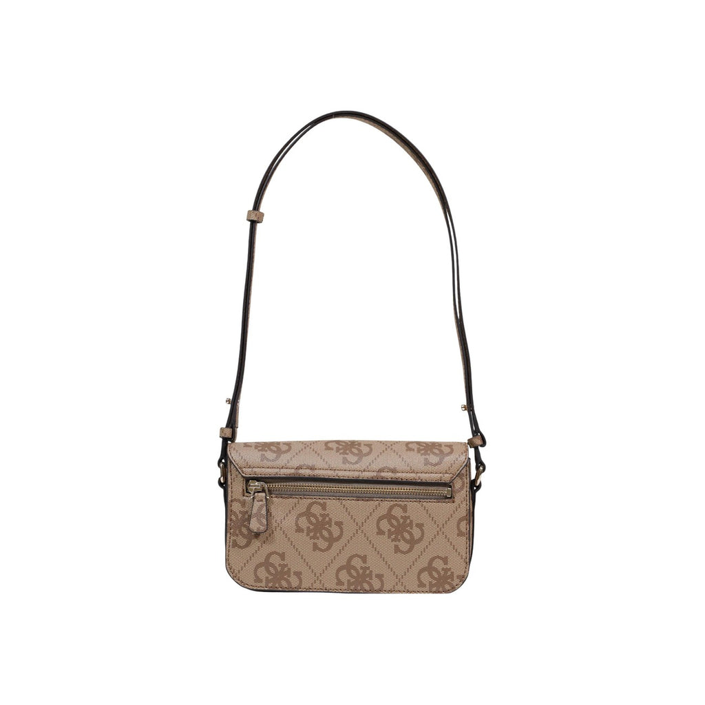 Guess Borsa Donna Beige Stampa A Mano Piccola 22x16x5 Cm