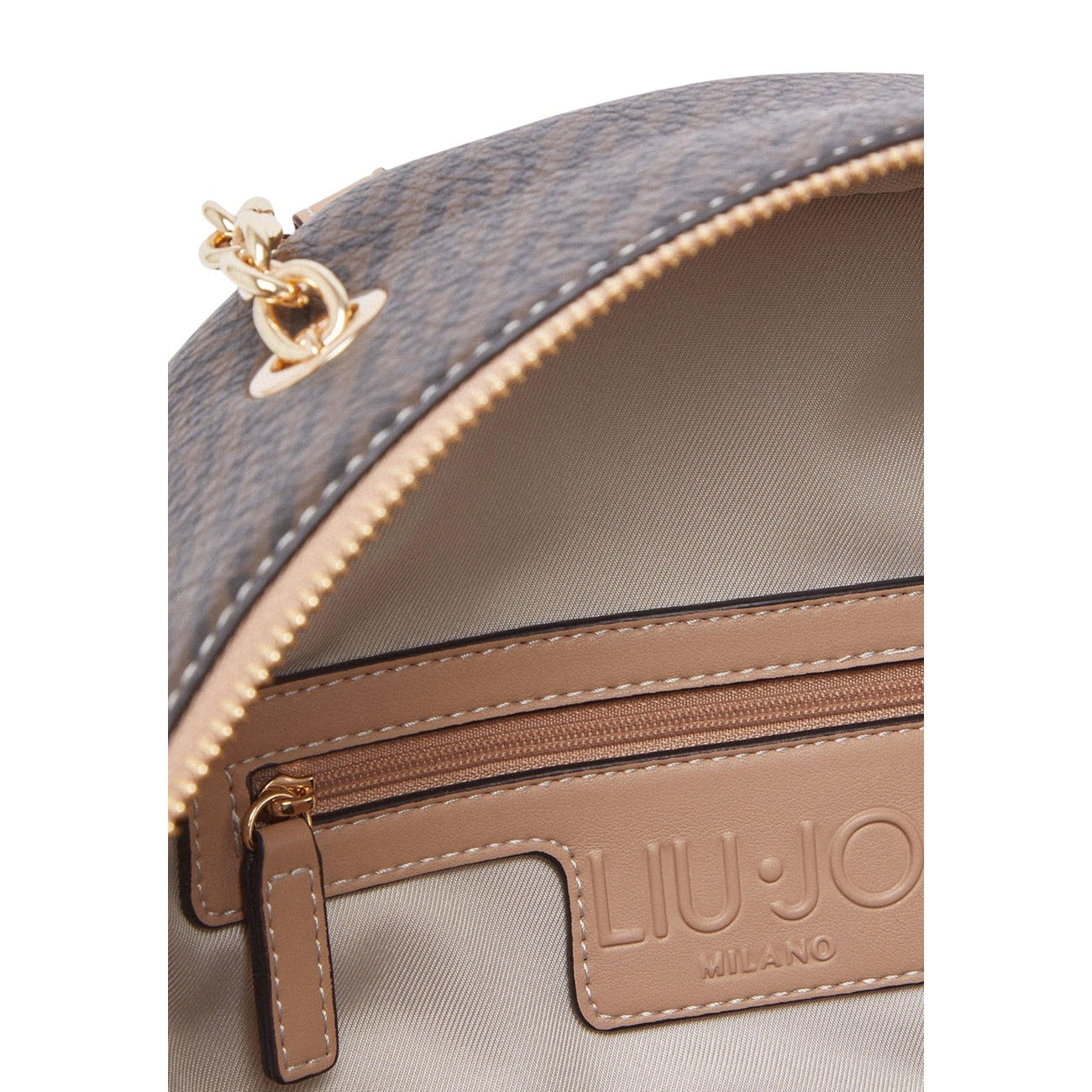 Liu Jo Zainetto Donna Marrone Stampa 26x28x18 Con Cerniera