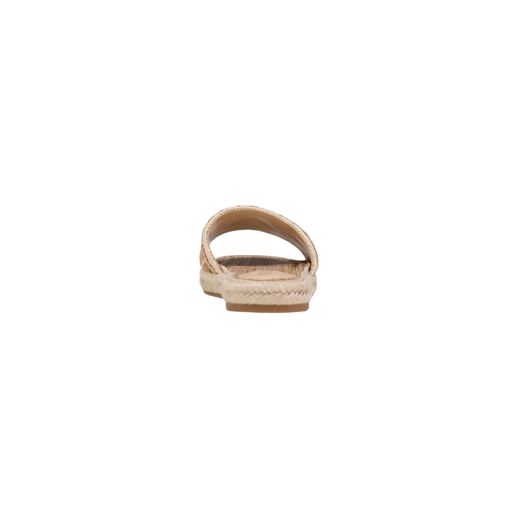 Guess Ciabatte Donna Beige Primavera Estate In Poliuretano