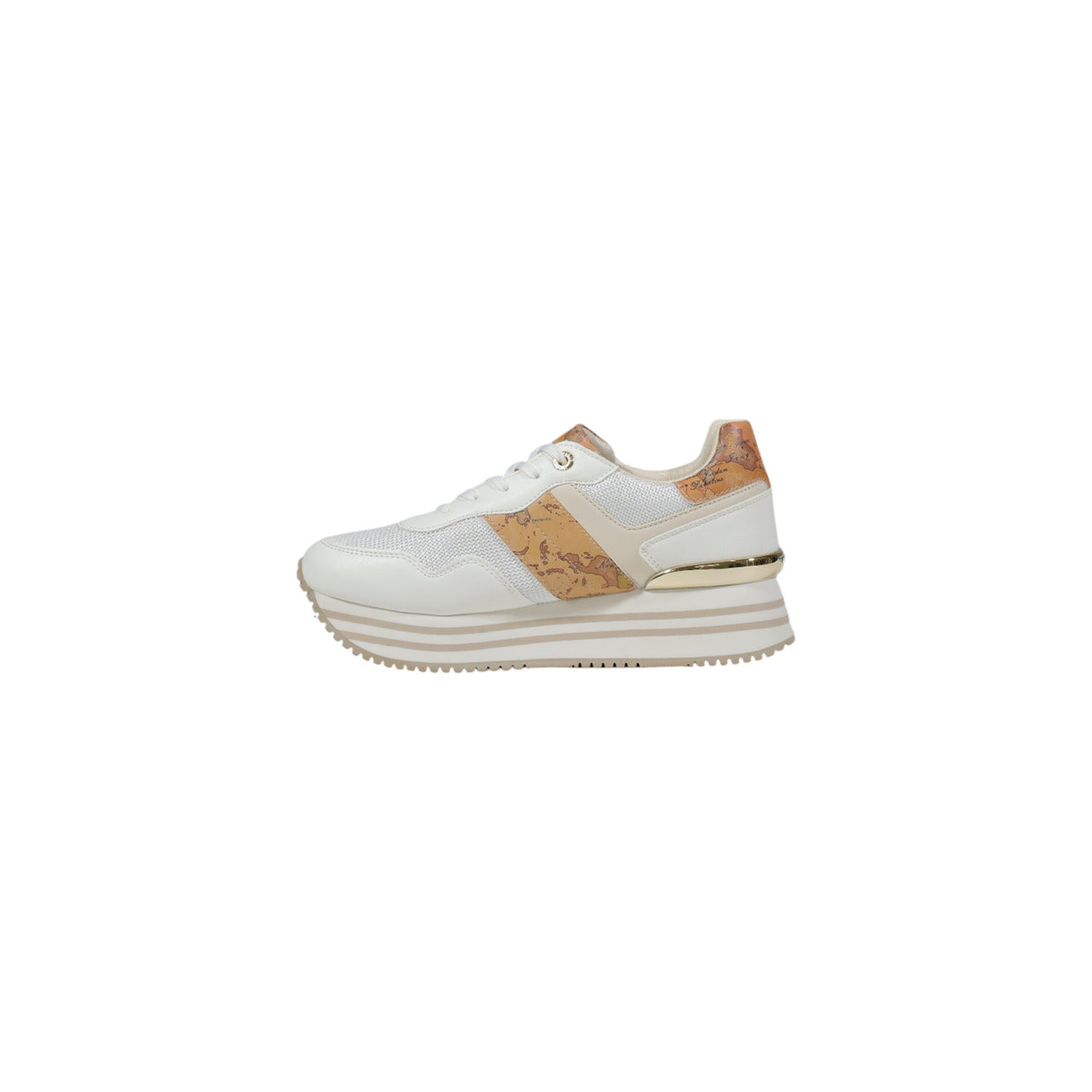 Alviero Martini Prima Classe Sneakers Donna Bianche Con Plateau