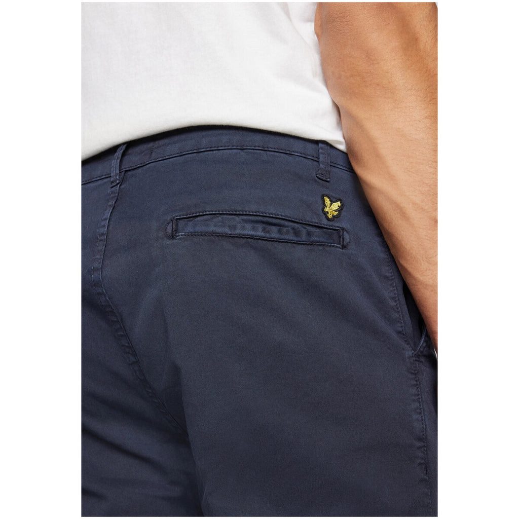 Lyle And Scott Pantaloni Uomo Cotone Elasticizzato Blu Autunno Inverno