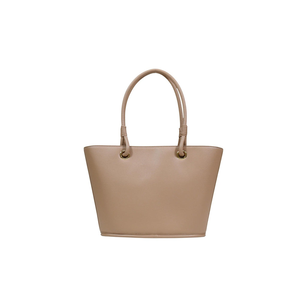 Love Moschino Borsa A Mano Donna Beige 40x25x10 Poliuretano