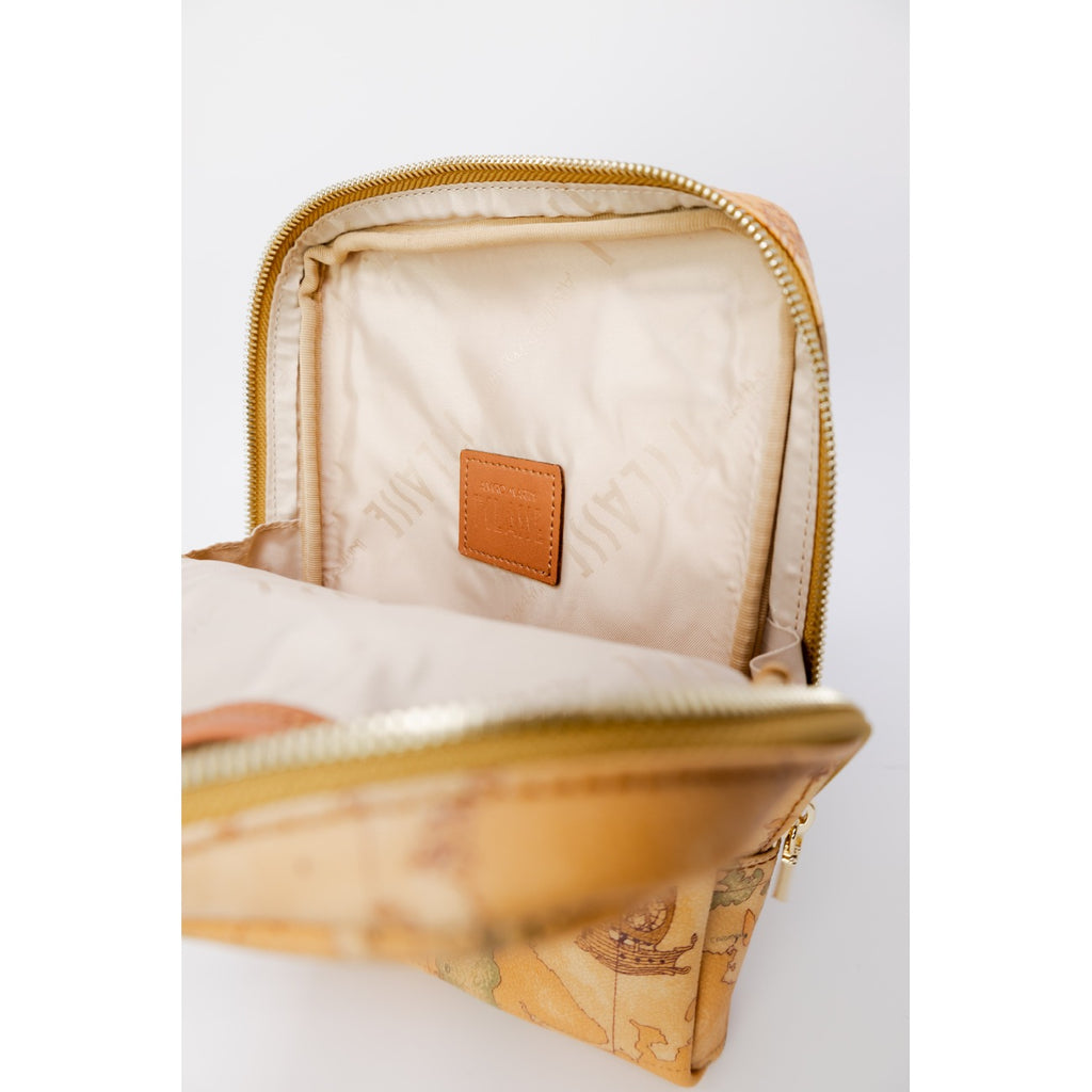 Alviero Martini Prima Classe Borsa Uomo Beige In Pelle Pvc Sintetico 27x23x6 Cm Autunno Inverno