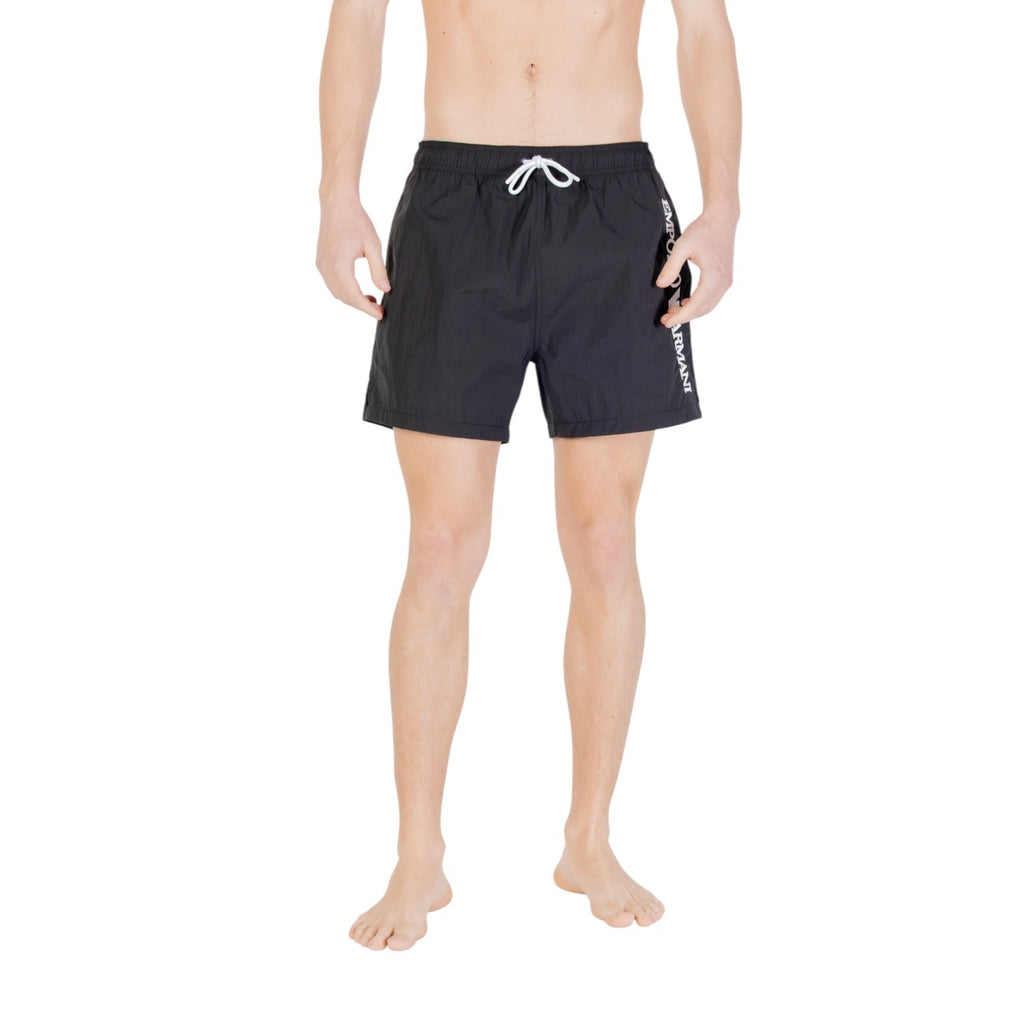 Emporio Armani Underwear Costume Uomo Nero Con Lacci Tasca Singola
