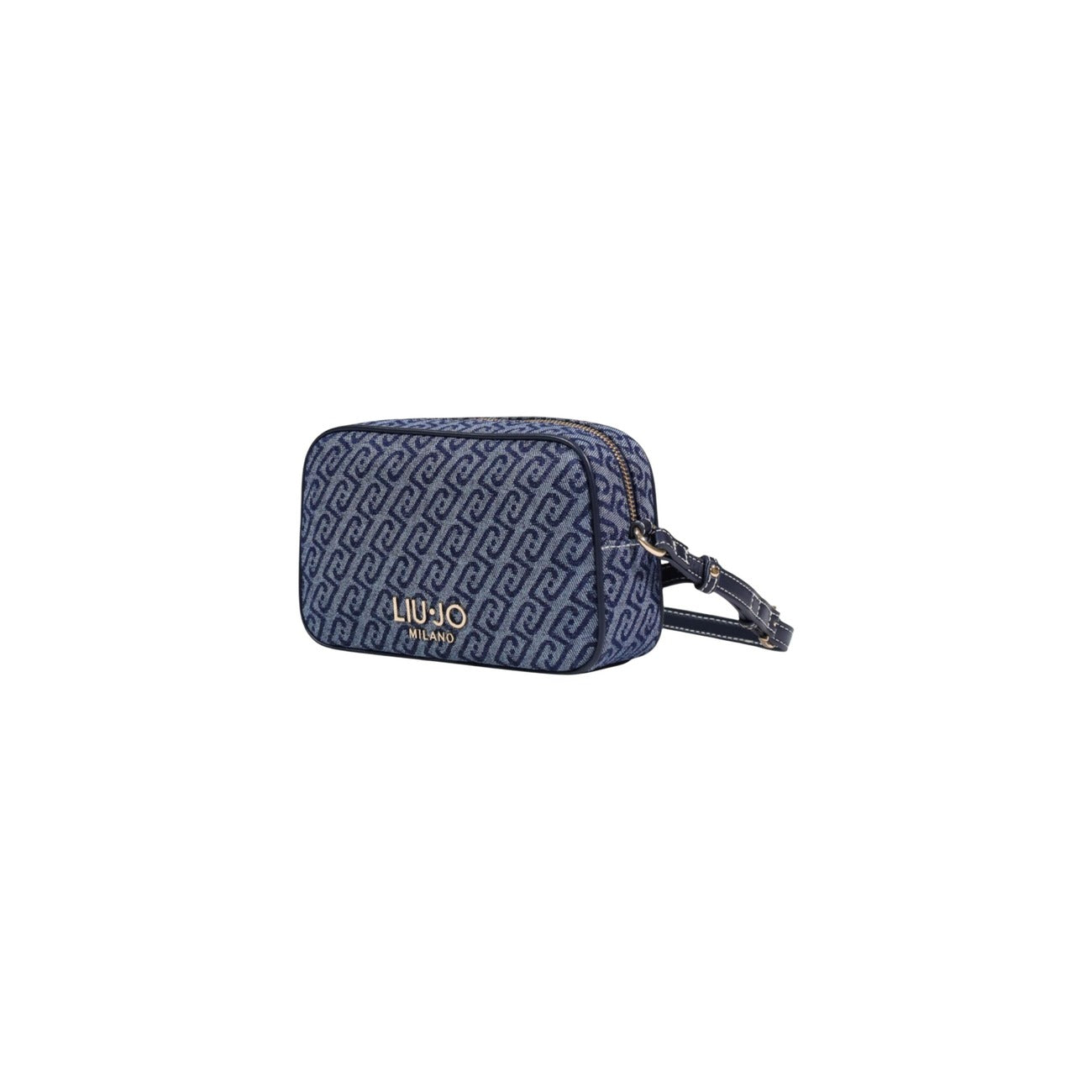 Liu Jo Borsa Donna Camera Case Blu Stampa Con Cerniera Primavera Estate