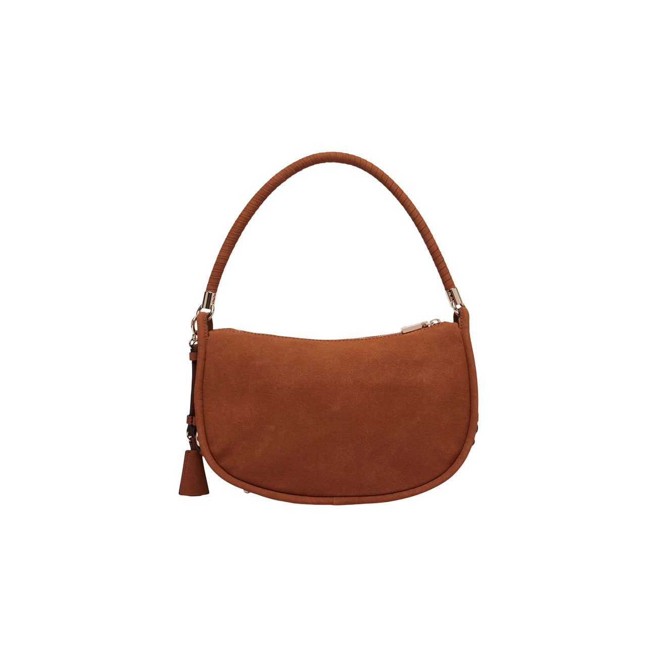 Guess Borsa Donna Danya Hobo Marrone Con Zip Tasche Interne