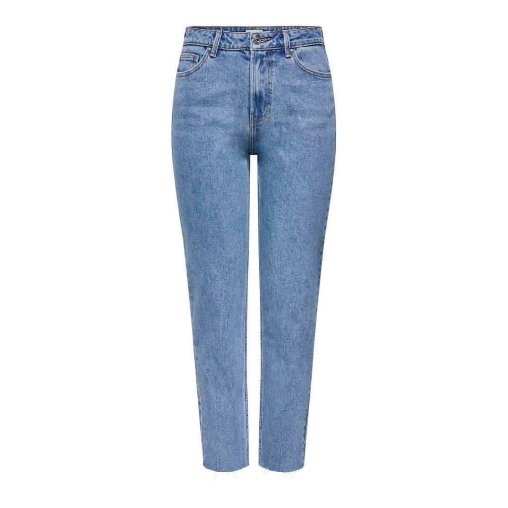 Only Jeans Donna Blu Elasticizzato Cotone Vita Regular Primavera Estate