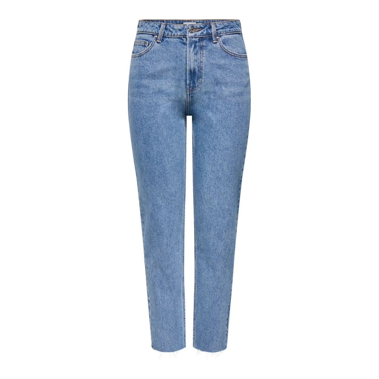 Only Jeans Donna Blu Elasticizzato Cotone Vita Regular Primavera Estate