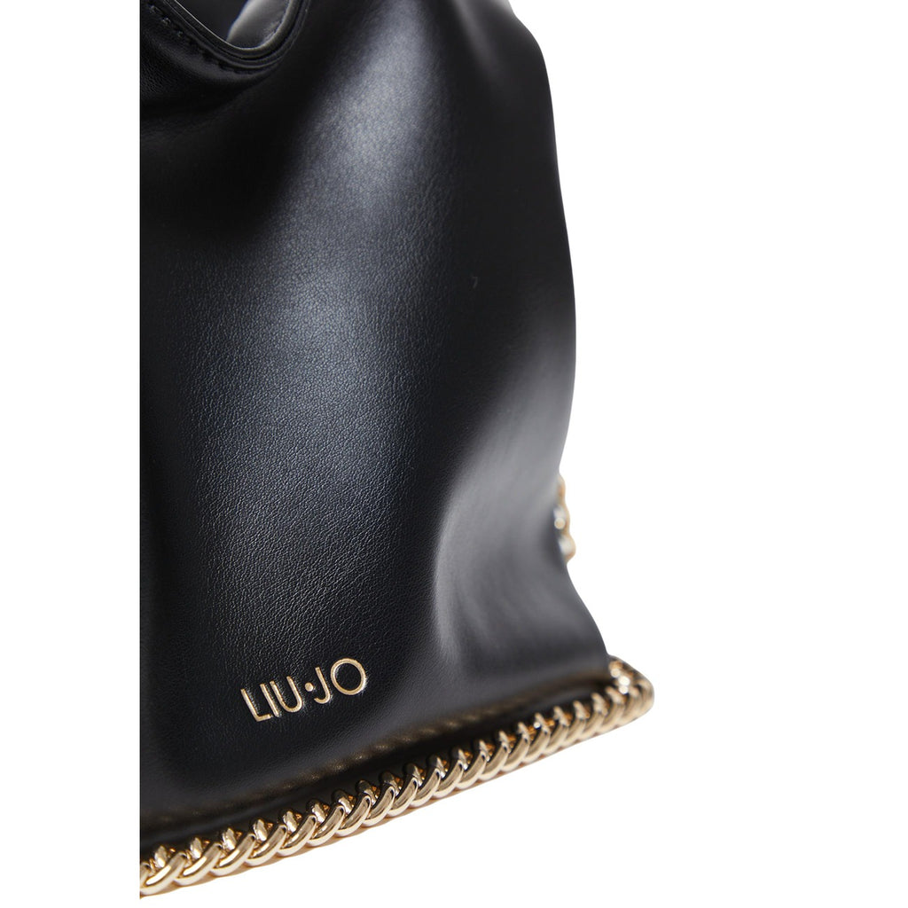 Liu Jo Borsa Donna Nero A Mano E A Tracolla Piccola 24x19x9