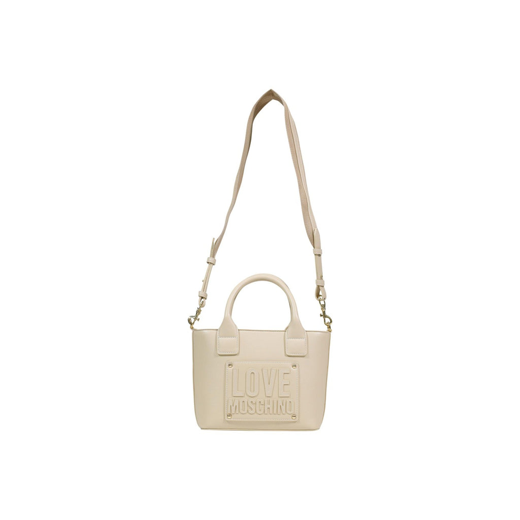 Love Moschino Borsa Donna A Mano Bianco 28x18x9 Poliuretano