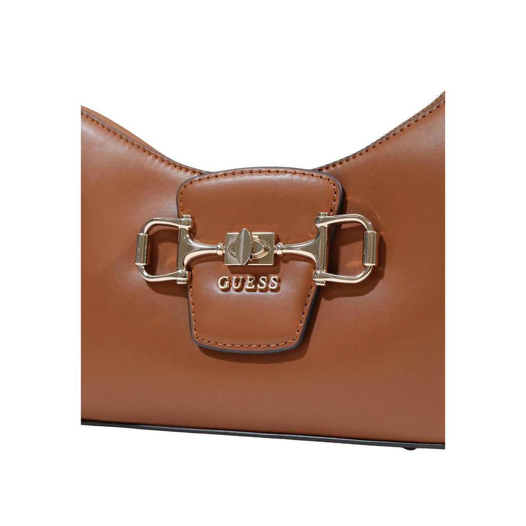 Guess Borsa Donna A Mano Marrone 28x16x5 Cm Con Cerniera