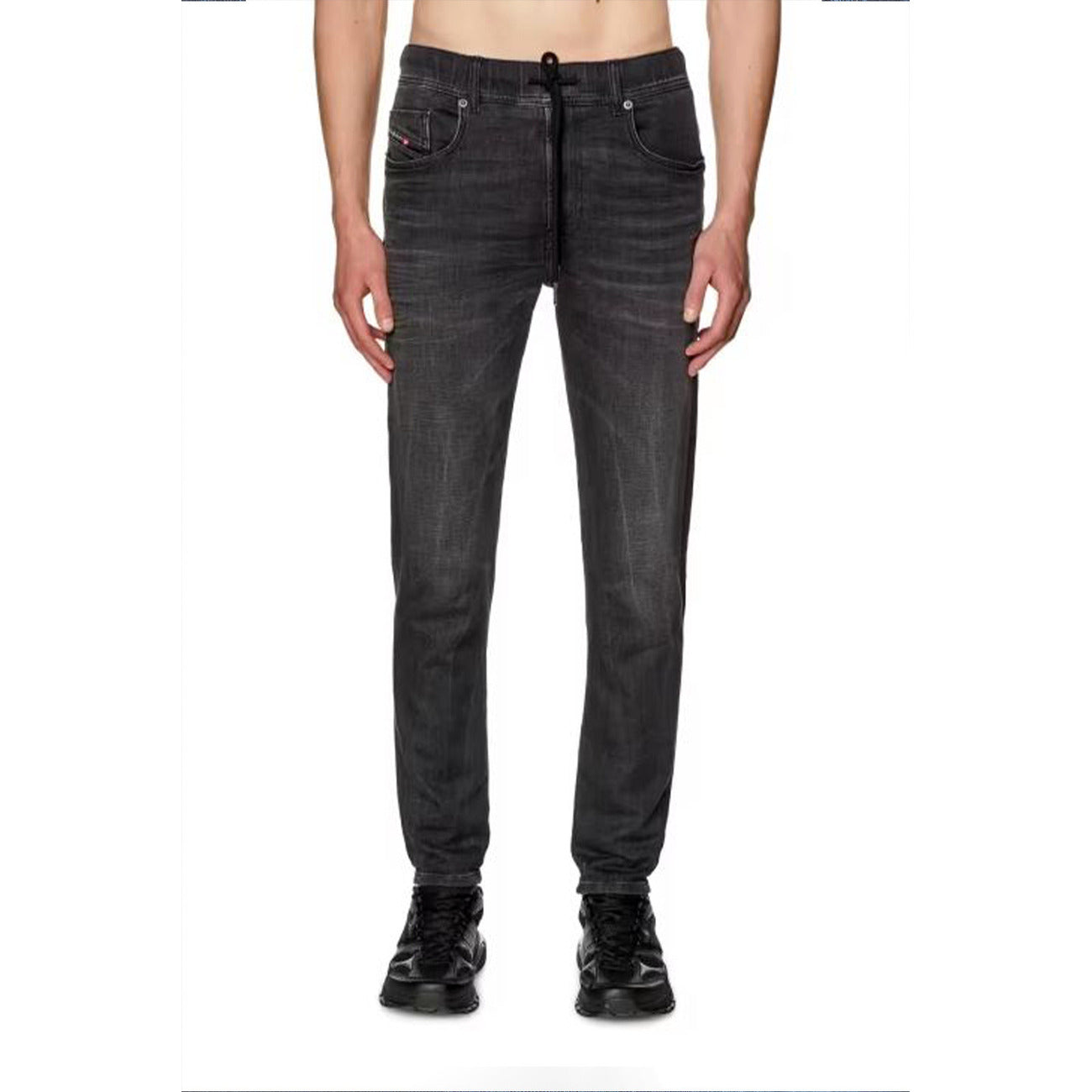 Diesel Jeans Uomo Nero Slim Fit Cotone Elastan Primavera Estate