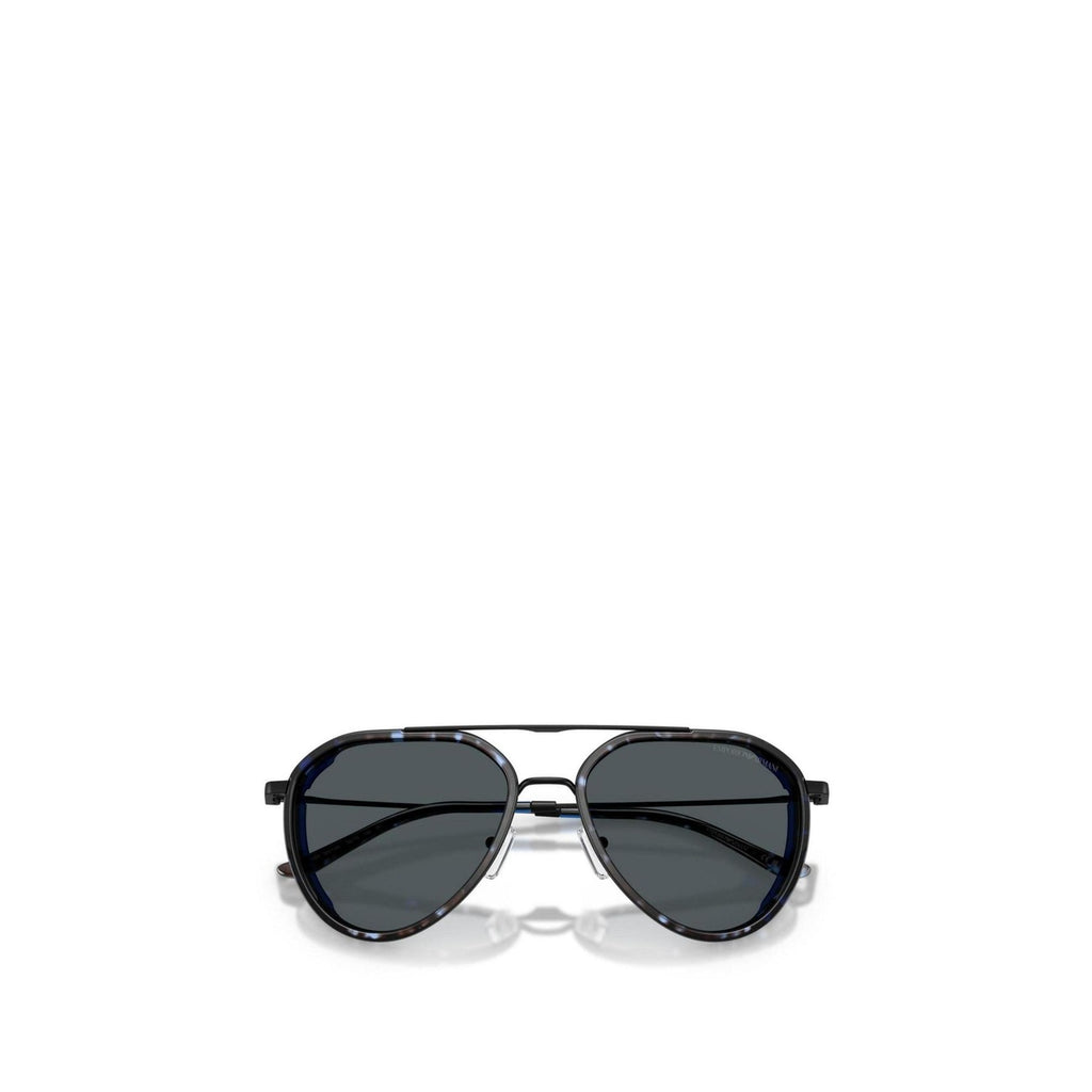 Emporio Armani Occhiali Da Sole Uomo Aviator In Metallo Neri UV