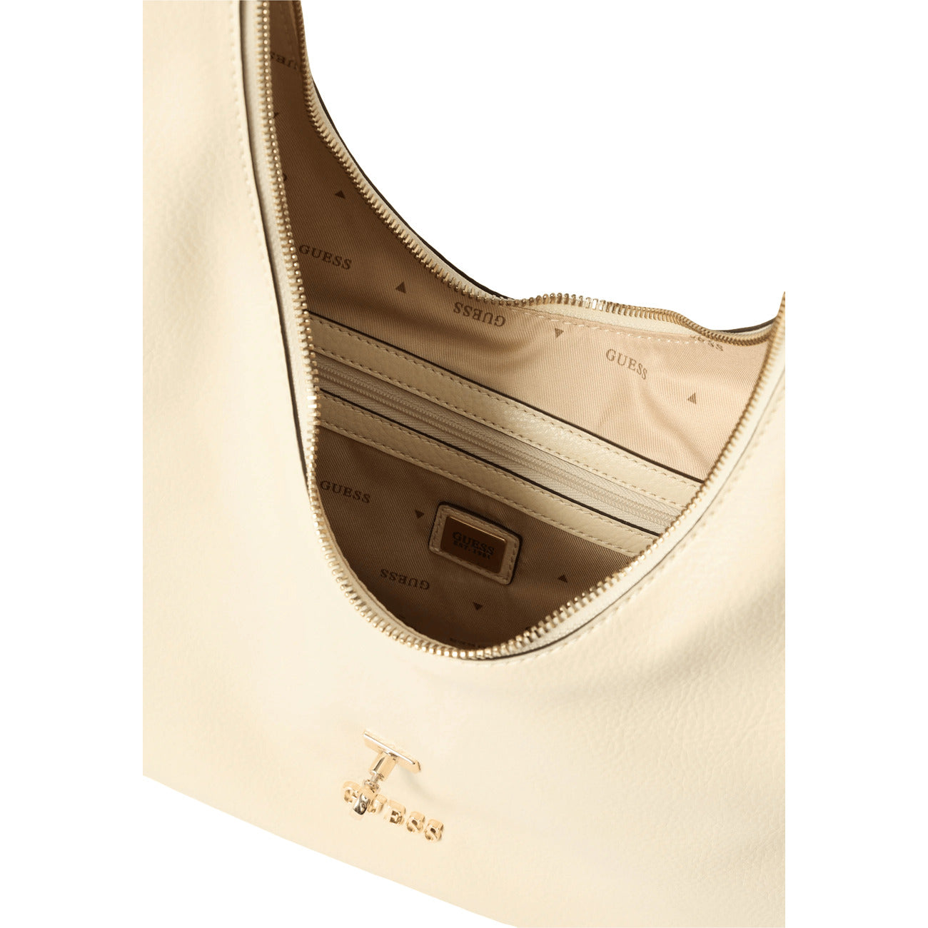 Guess Borsa Donna Brooke Hobo Bianco Borsa A Mano Primavera Estate