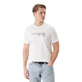 Calvin Klein T Shirt Uomo Cotone 100 Bianco Stampa Girocollo