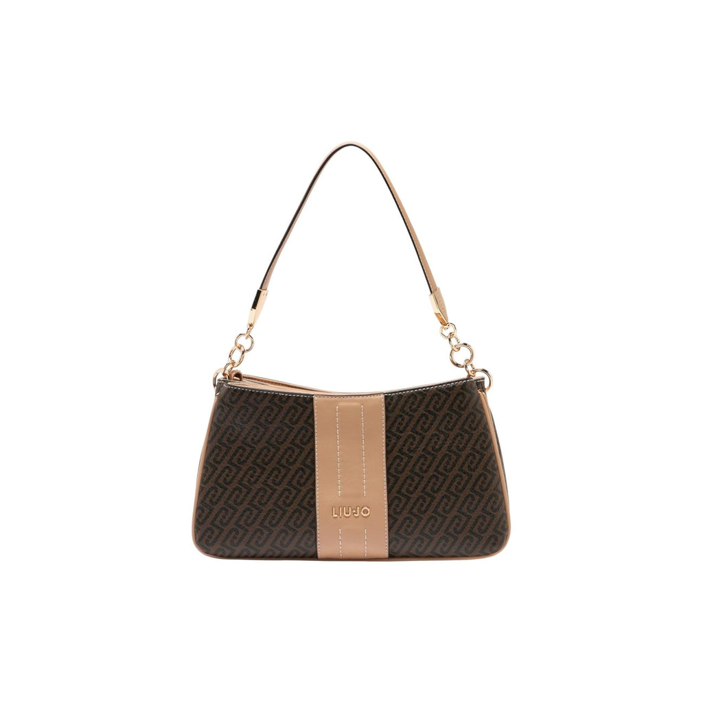 Liu Jo Borsa Donna Tracolla Marrone Poliuretano 29x17x10 Primavera Estate