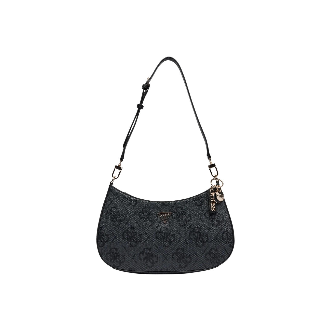 Guess Borsa Donna Noelle II Top Zip Shoulder Bag Marrone Stampa