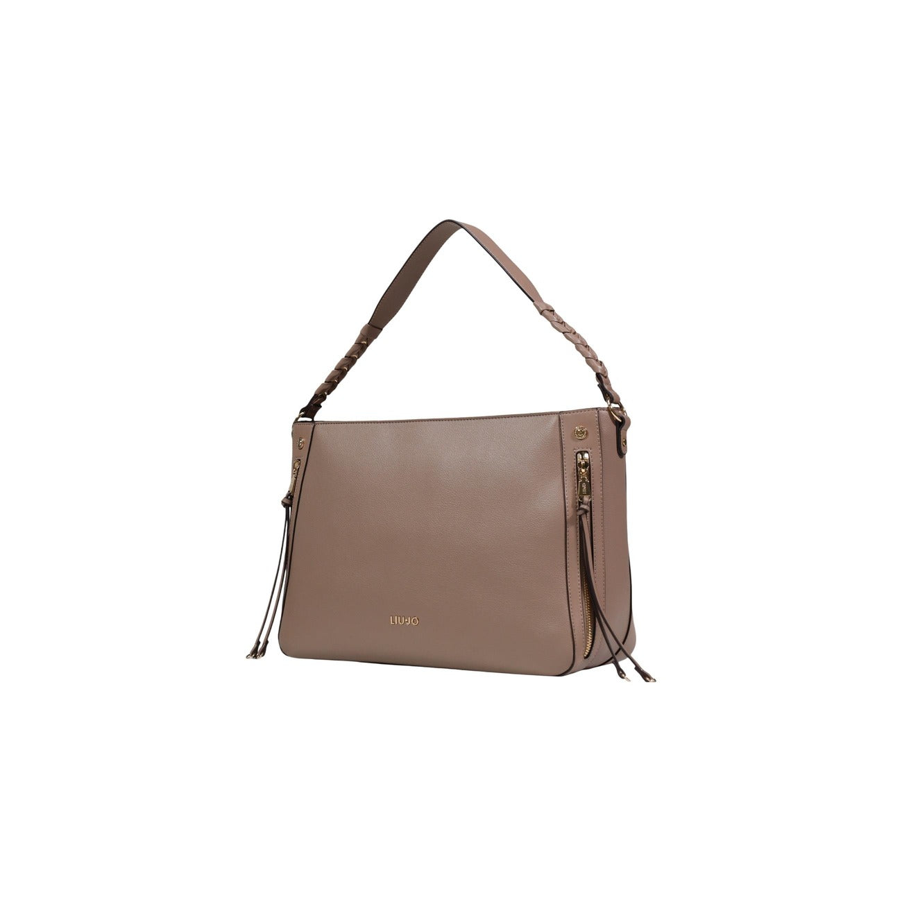 Liu Jo Borsa Donna Beige A Mano Con Tracolla Zip Primavera Estate 28x12x12