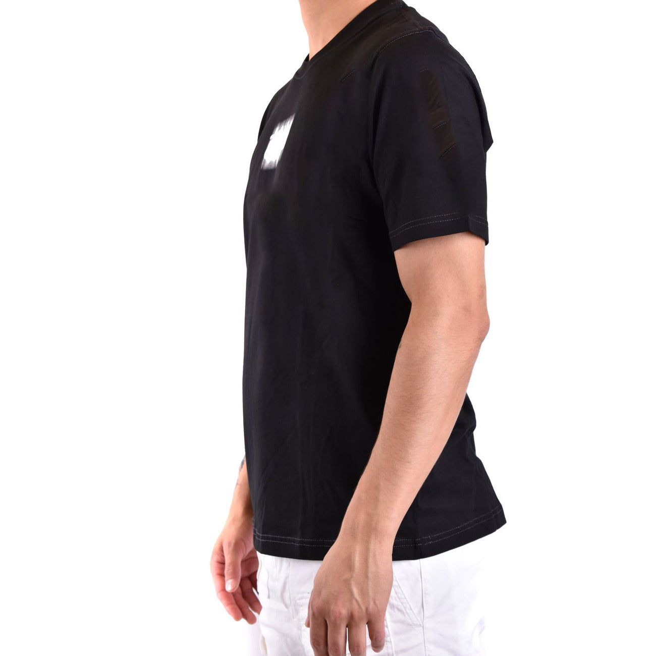 Diesel T Shirt Uomo Nero Stampa Cotone 100 Girocollo Maniche Corte