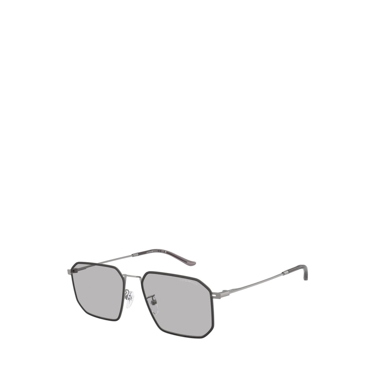 Emporio Armani Occhiali Da Sole Uomo Grigio Metallo Design Irregolare