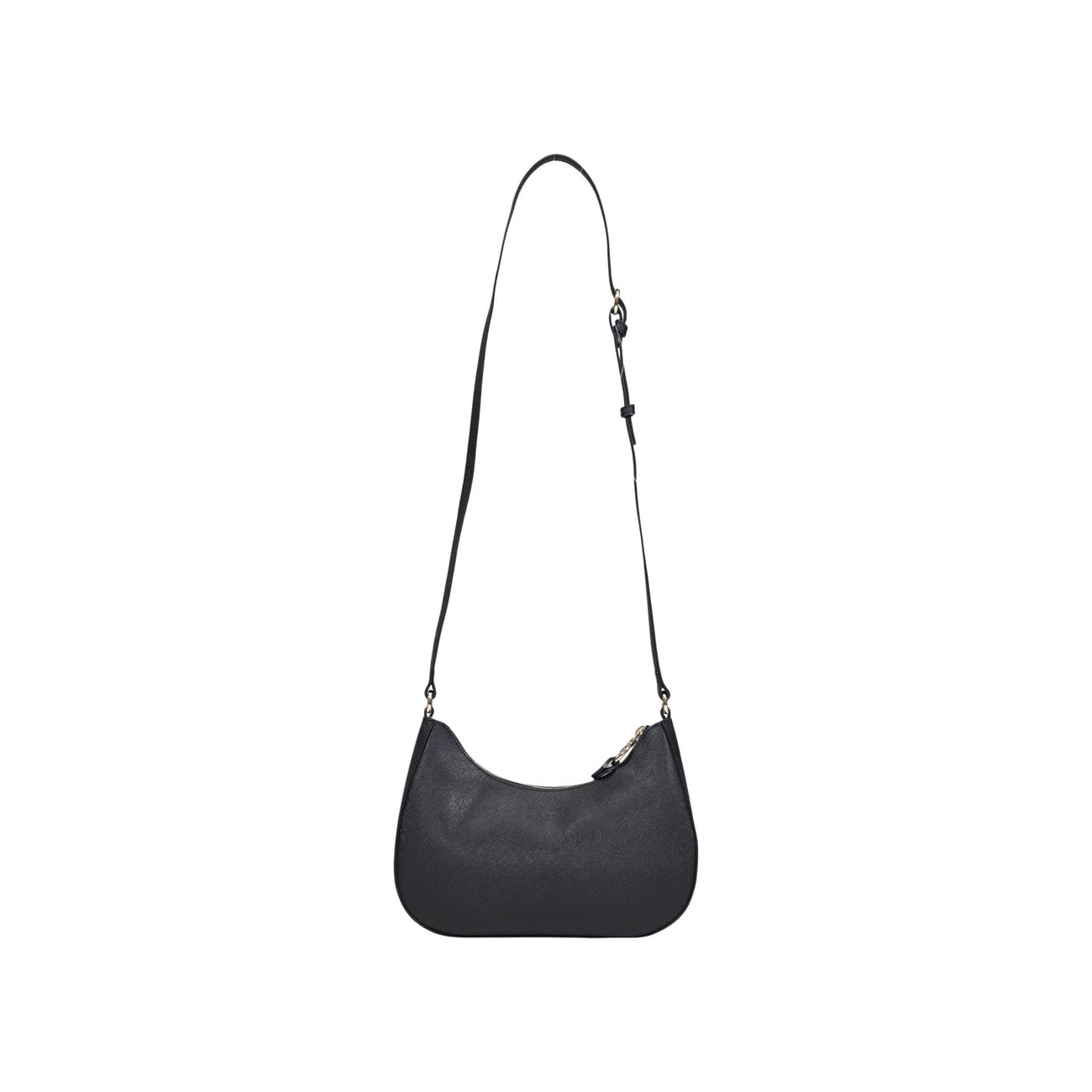 Alviero Martini Prima Classe Borsa Tracolla Donna Nero Stampa Con Zip Tasca Interna 24x17x6 Cm