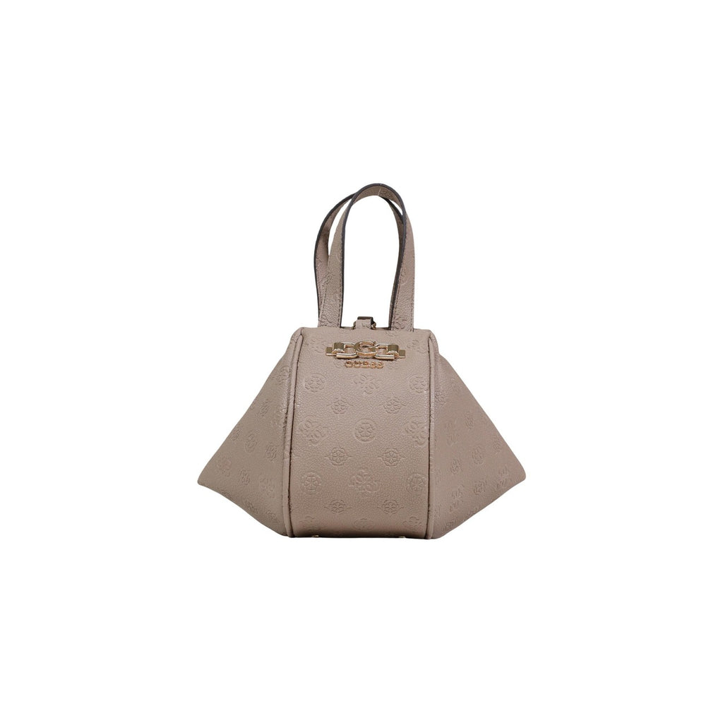 Guess Borsa Donna Beige A Mano Con Tracolla Piccola 20x17x11 Cm