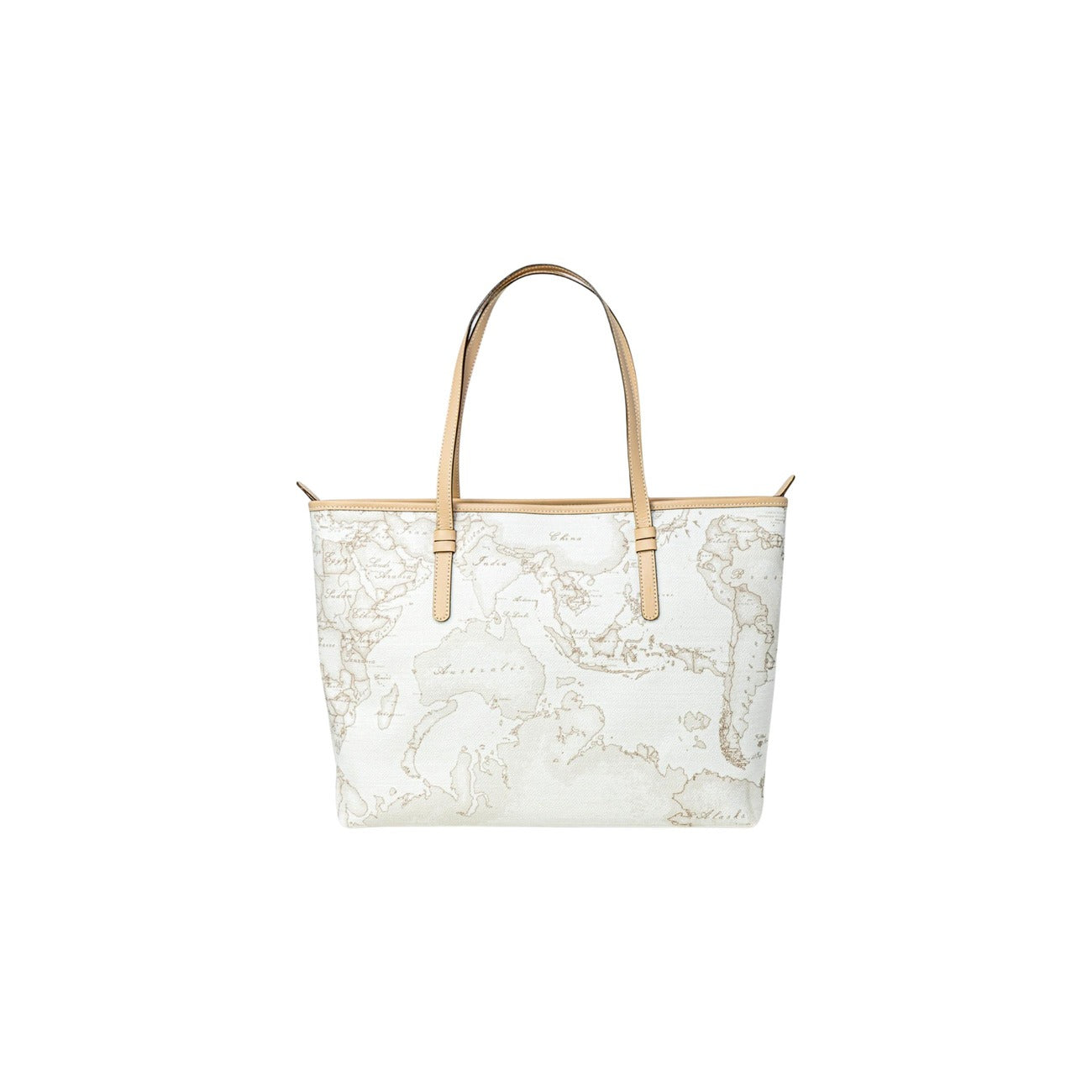 Alviero Martini Prima Classe Borsa Donna Pelle Bianco Made In Italy Tracolla Cerniera Autunno Inverno