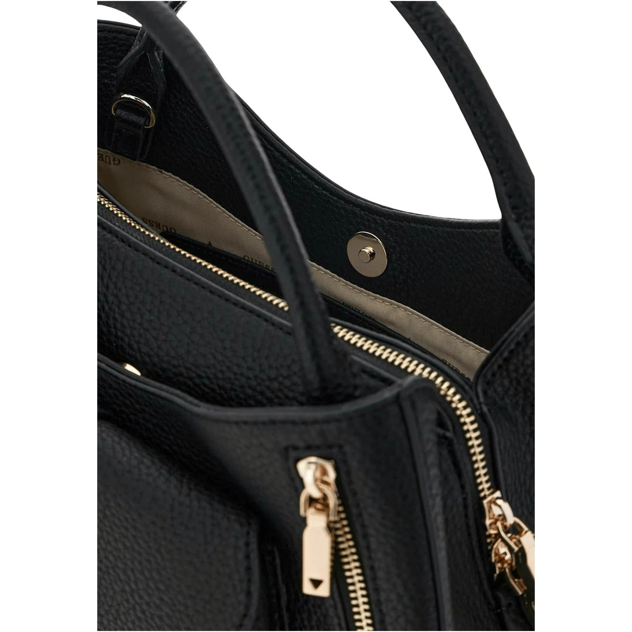 Guess Borsa Donna Jessa Girlfriend Satchel Nero A Mano Con Tracolla