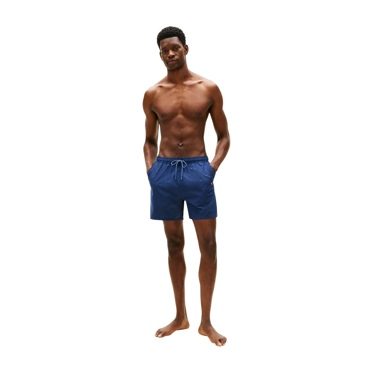 Tommy Hilfiger Costume Da Bagno Uomo Blu Con Coulisse E Tasche