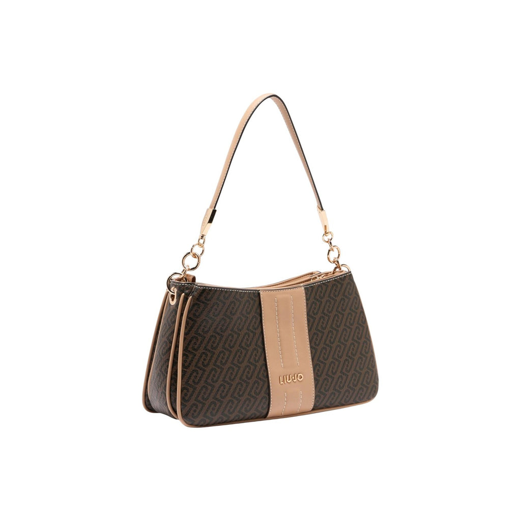 Liu Jo Borsa Donna Tracolla Marrone Poliuretano 29x17x10 Primavera Estate