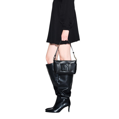 Alviero Martini Prima Classe Borsa Donna A Tracolla Nero Stampa Petite Con Tasche Interne Autunno Inverno