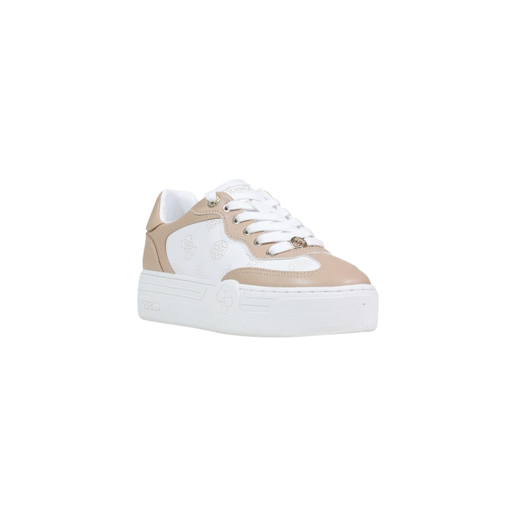 Guess Sneakers Donna Beige Primavera Estate Lacci Poliuretano 100 Per Cento
