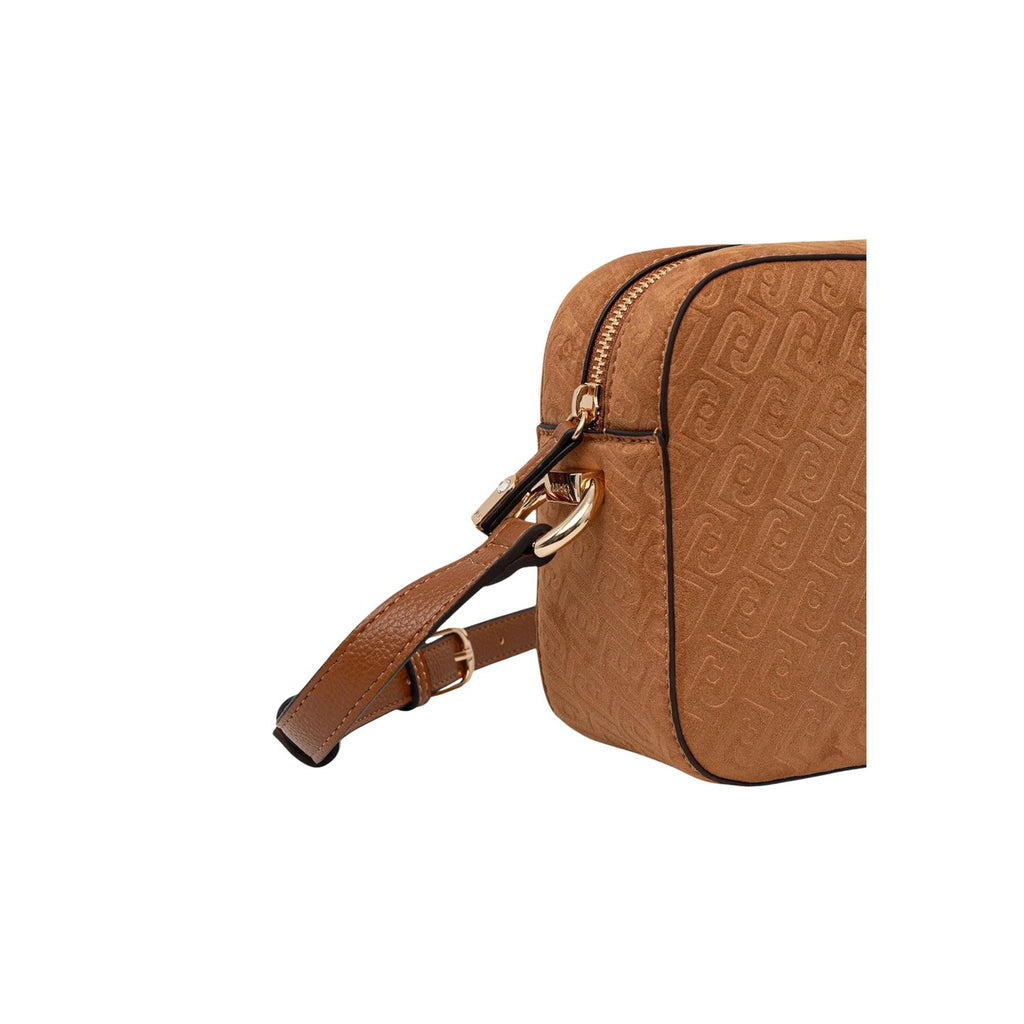 Liu Jo Borsa Tracolla Donna Marrone 24x15x7 Zip Poliestere