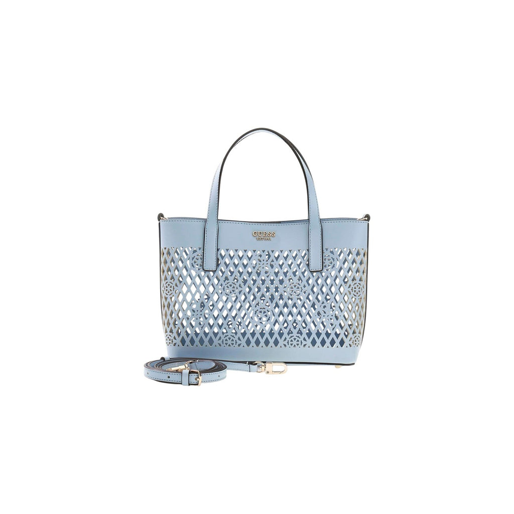 Guess Borsa Donna Blu Piccola A Mano Con Tracolla 18x24x11 Cm