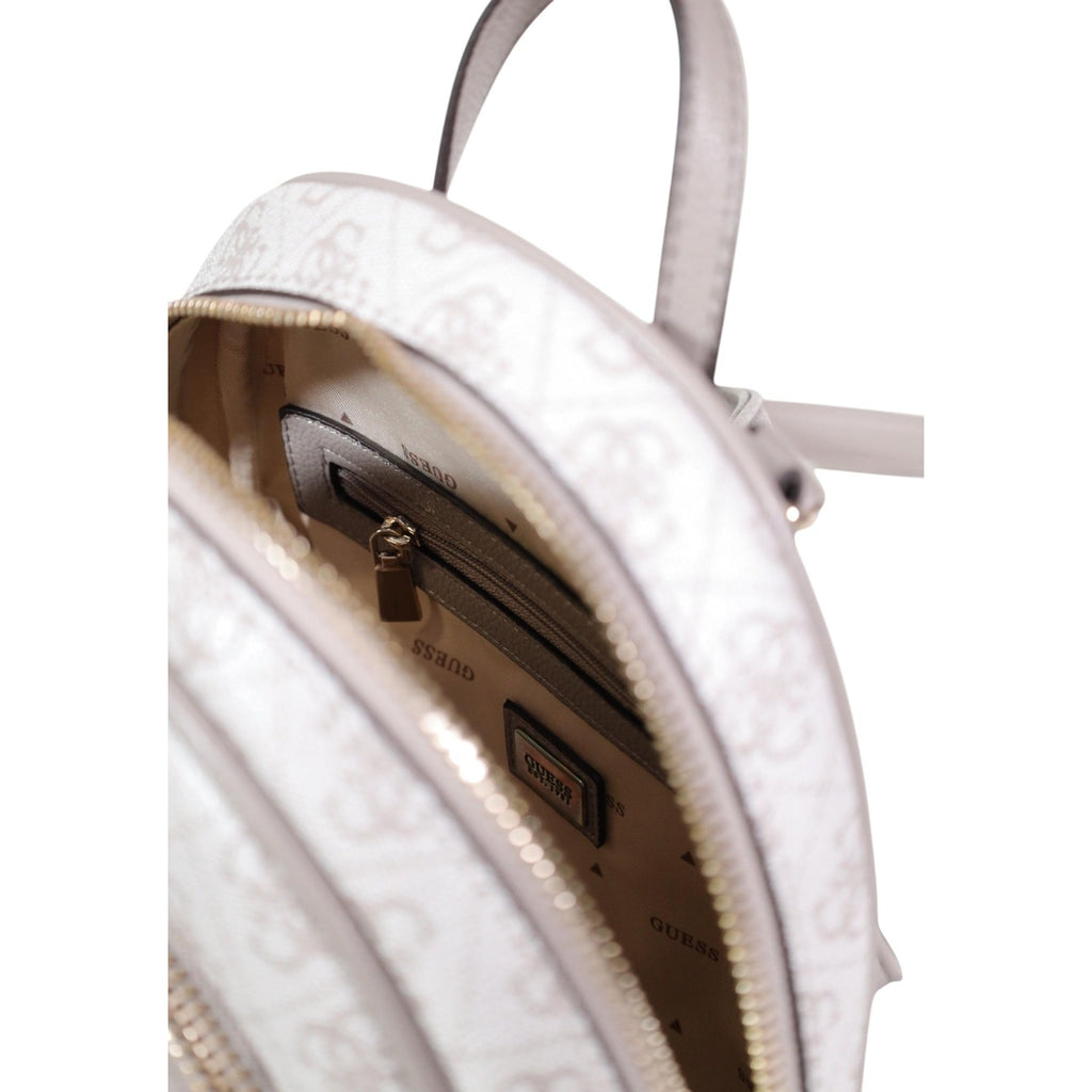 Guess Borsa Donna Zainetto Grigio Stampa Con Cerniera 23x25x11