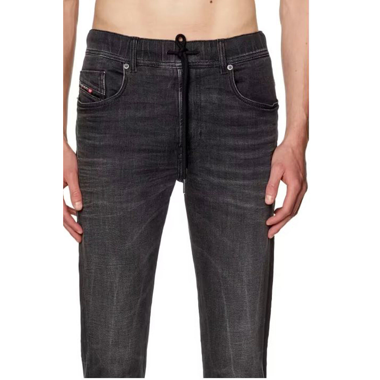 Diesel Jeans Uomo Nero Slim Fit Cotone Elastan Primavera Estate