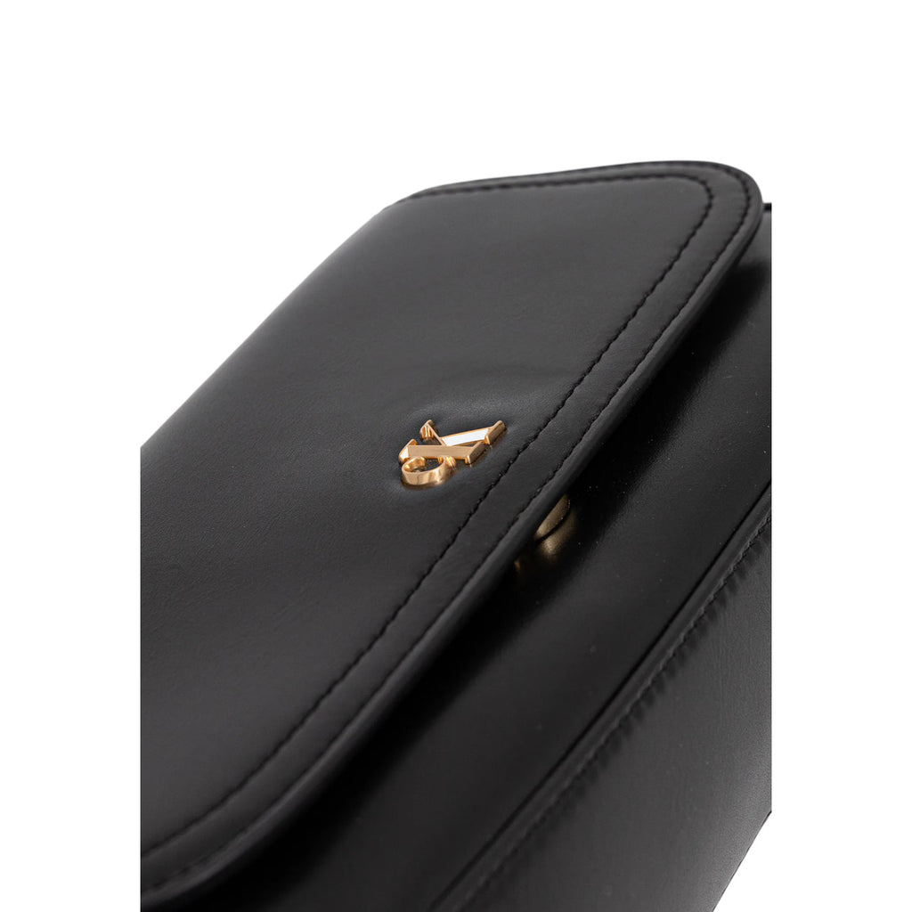Calvin Klein Borsa Donna Nera Piccola Convertibile Con Catena Tracolla Chiusura Cerniera Tasche Interne Autunno Inverno