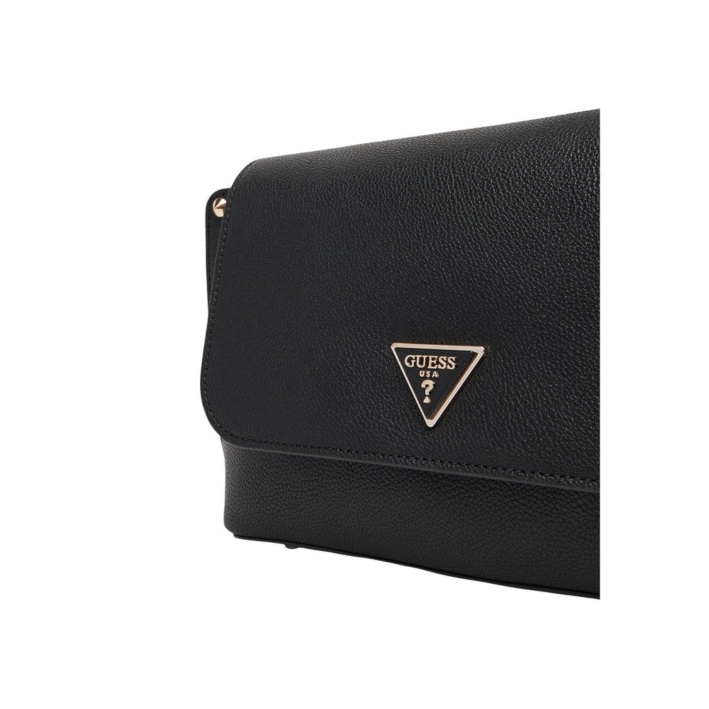 Guess Borsa Donna Tracolla Nera 28x17x8 In Poliuretano 100 Percento