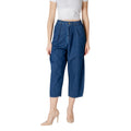 Only Jeans Donna Azzurro Vita Media 100 Cotone Zip E Bottone