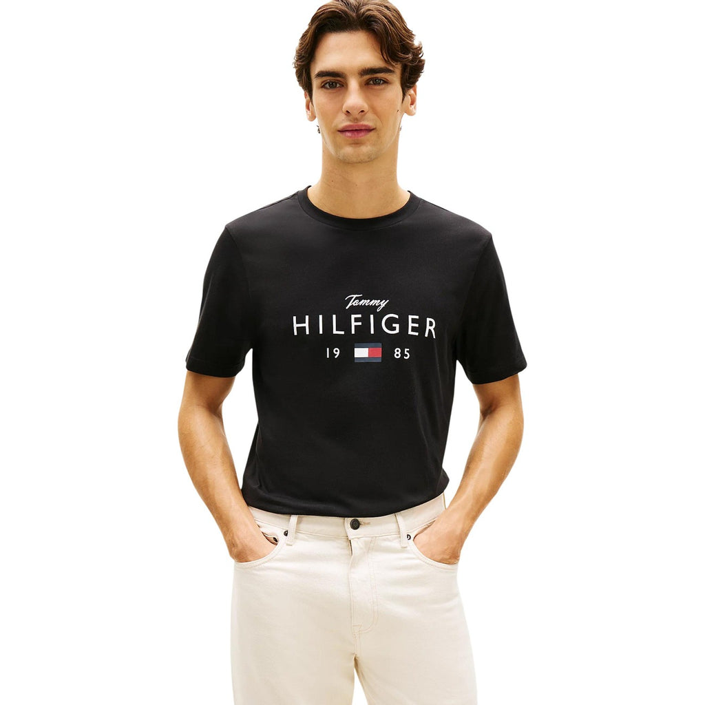 Tommy Hilfiger Jeans T Shirt Uomo Nero Cotone 100 Primavera Estate