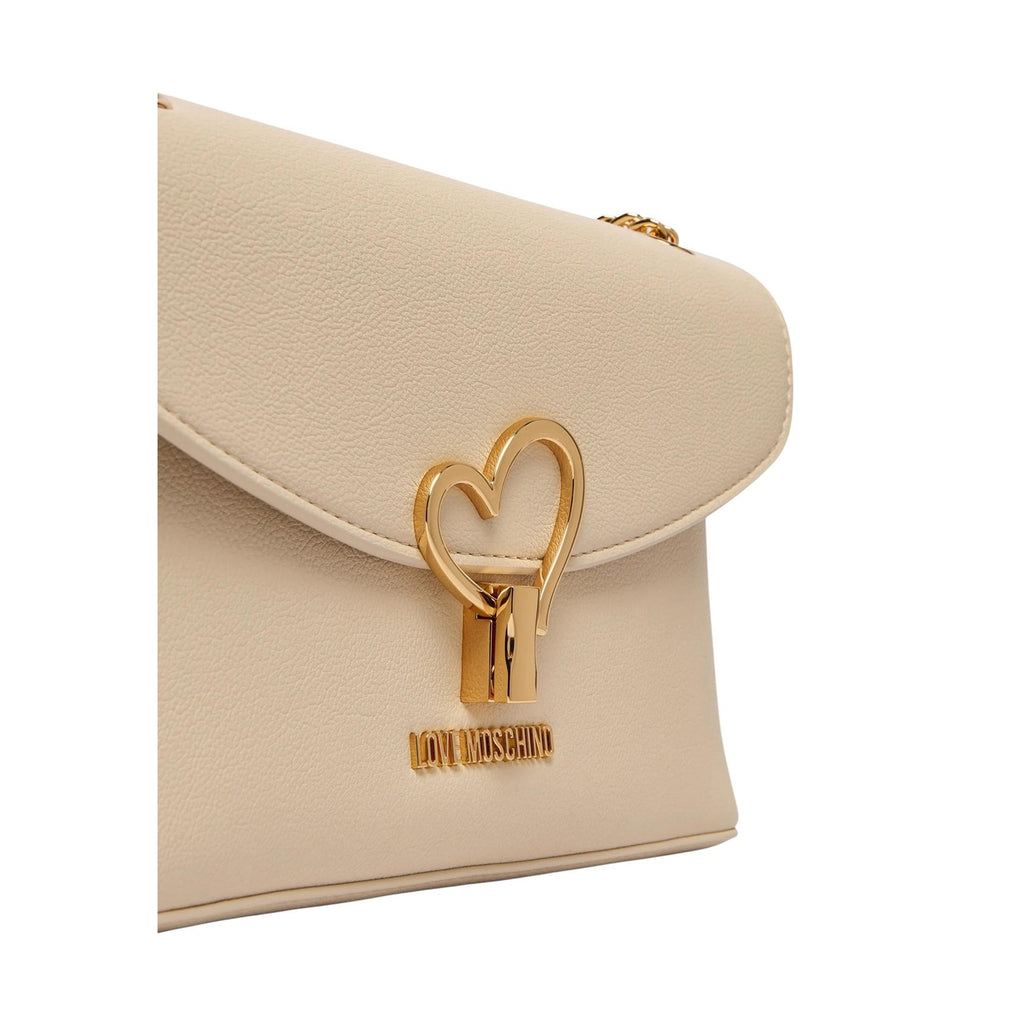 Love Moschino Borsa Donna Beige Piccola A Tracolla In Ecopelle