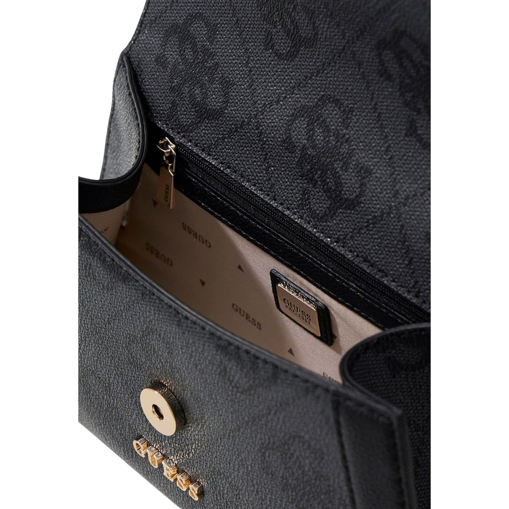 Guess Borsa Donna Grigio A Mano Con Tracolla 27x15x8 Cm Poliuretano