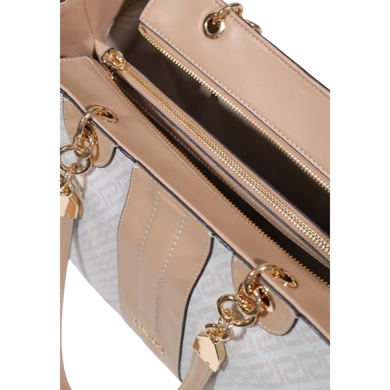 Liu Jo Borsa Donna Tote Beige 38 x 24 x 15 Cm Con Zip