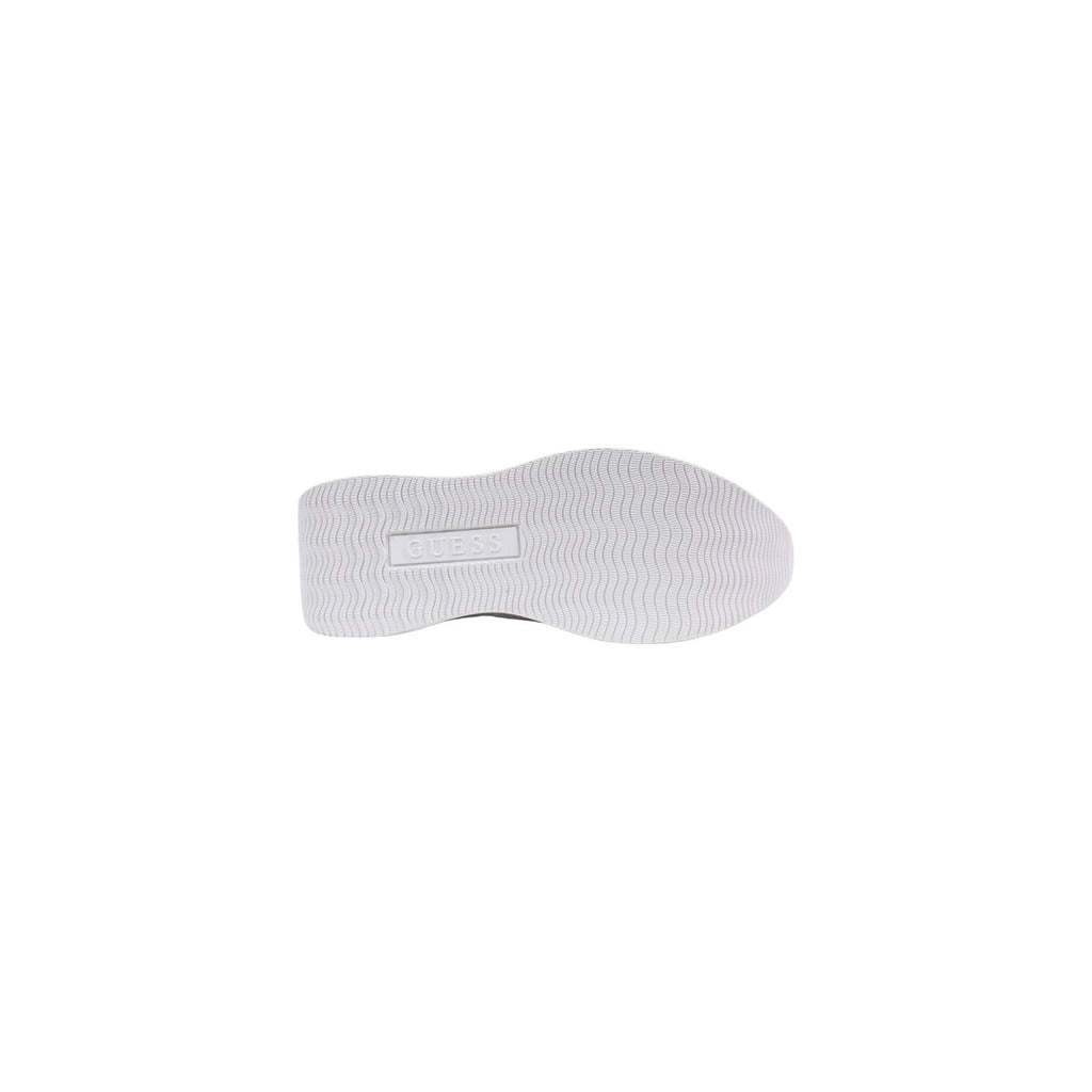 Guess Sneakers Donna Platform Bianco Con Plateau E Lacci Primavera Estate