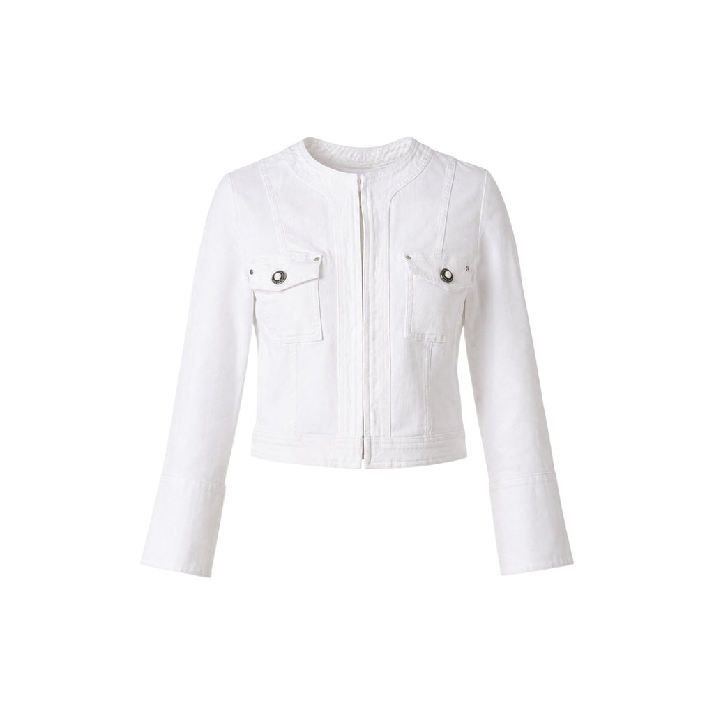 Guess Giacca Donna Rosalia Bianca Maniche Lunghe Primavera