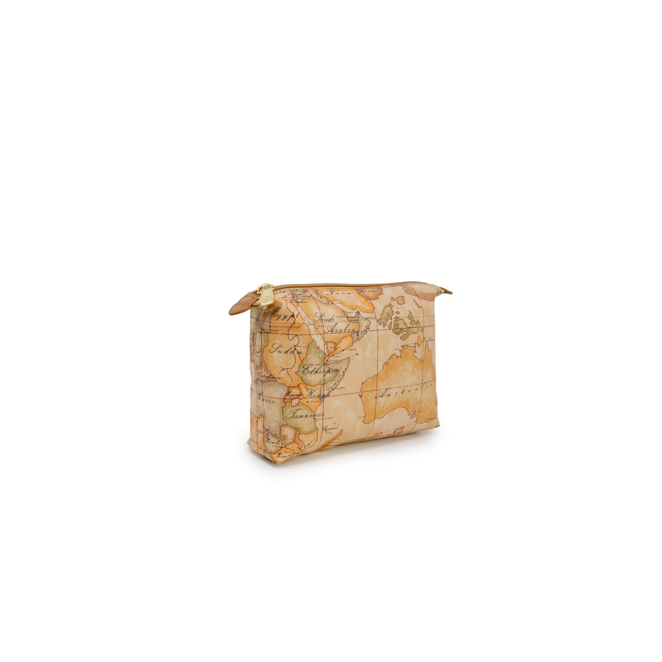 Alviero Martini Prima Classe Borsa Donna Beige Geo Print Primavera Estate Mix Materiali Pelle Cotone