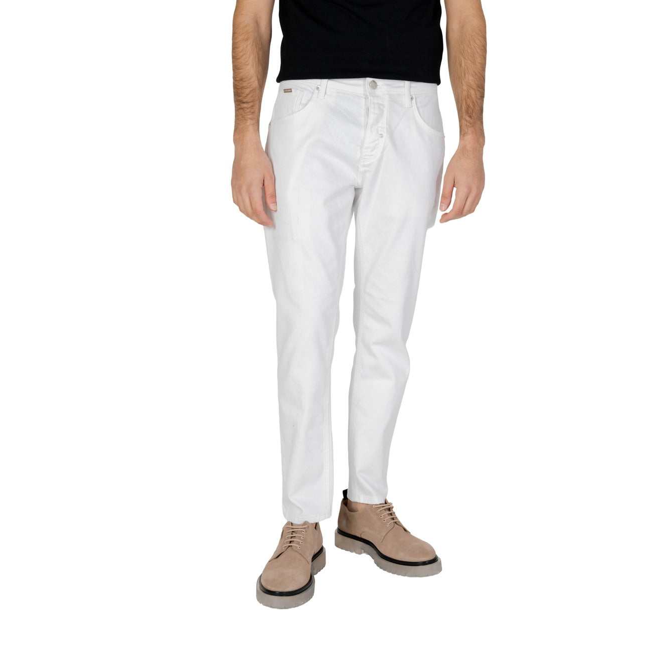 Antony Morato Jeans Uomo Bianco Slim Cotone Elasticizzato Primavera Estate